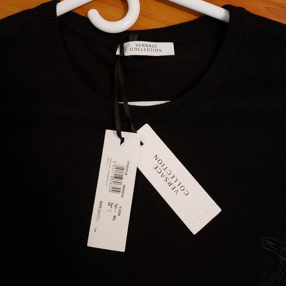 Versace Collection BK Logo Crewneck Wool Sweater - Picture 4 of 6